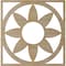 Ekena Millwork Blume Wood Fretwork Pierced Ceiling Medallion, Birch, 22"OD x 7 5/8"ID x 3/8"T CMWP22X22X0375BLBI - alternate 2